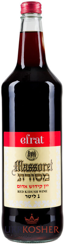 Вино червоне солодке "Massoret" ТМ "Efrat"  1 л