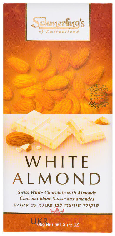 Шоколад білий молочний з мигдалем "Schmerling" 100 г