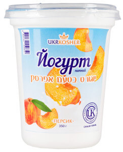 Йогурт питьевой "Персик" 2,5% жирности 350 г