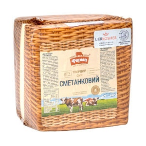 Сыр "Сметанковый" 50% жирность ТМ "Ферма" 2,5 кг