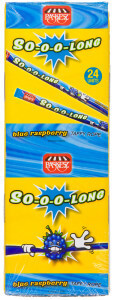 Конфеты жевательные тоффи "Soo Long Taffy Rope" Малина 600 г, 24 шт/уп
